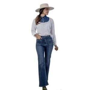 NEW BIANCO bonney retro denim pant in blue
